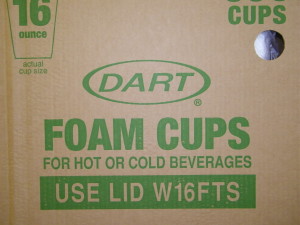 CUPS FOAM 16 OZ 500CT -  Gulf Port, MS