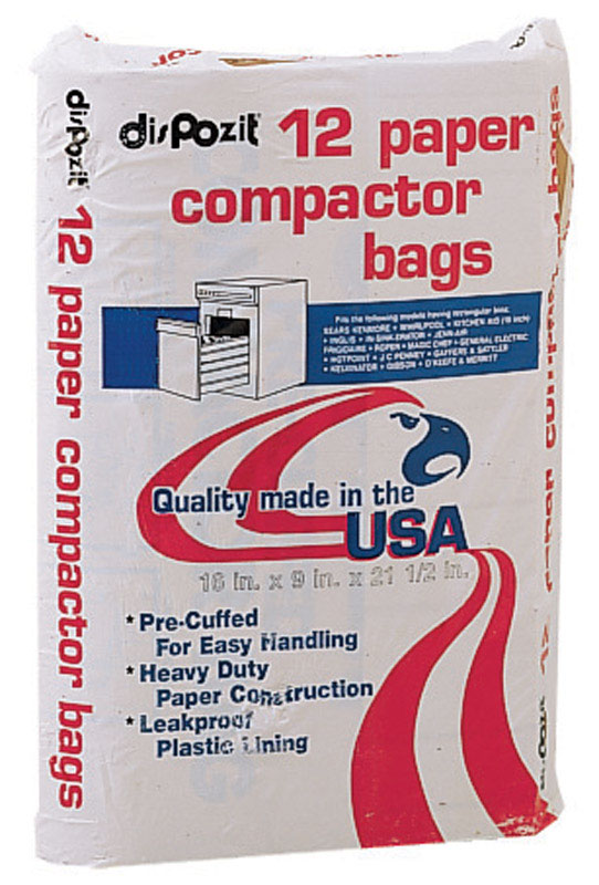 TRASH COMPACTOR BAGS PAPER 12PK -  Pascagoula, MS