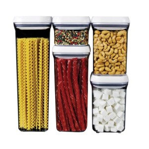 GALLEY CANISTER SET 5 PC CLEAR -  Gulf Port, MS