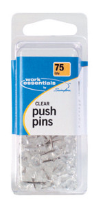 PUSH PINS CLEAR 75CT -  Pensacola, FL
